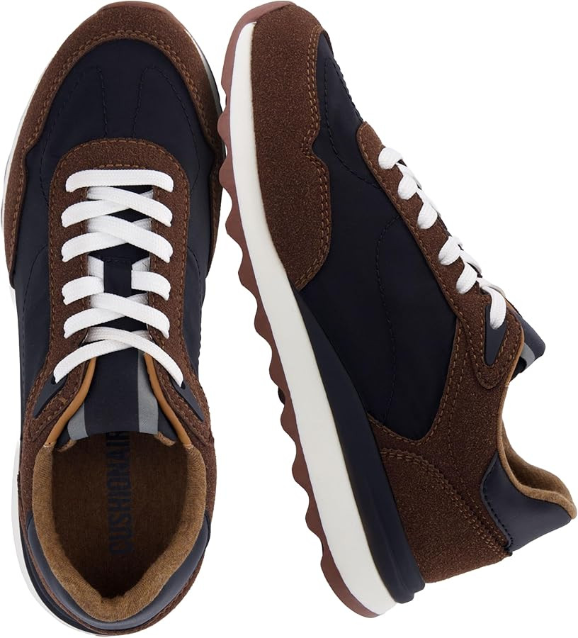 CUSHIONAIRE Women's Kicks lace up Nylon Sneaker +Comfort Foam, Wide Widths Available | Amazon (US)