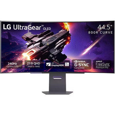 LG 45 inch UltraGear 1440p 240 Hz OLED Curved Gaming Monitor | Target