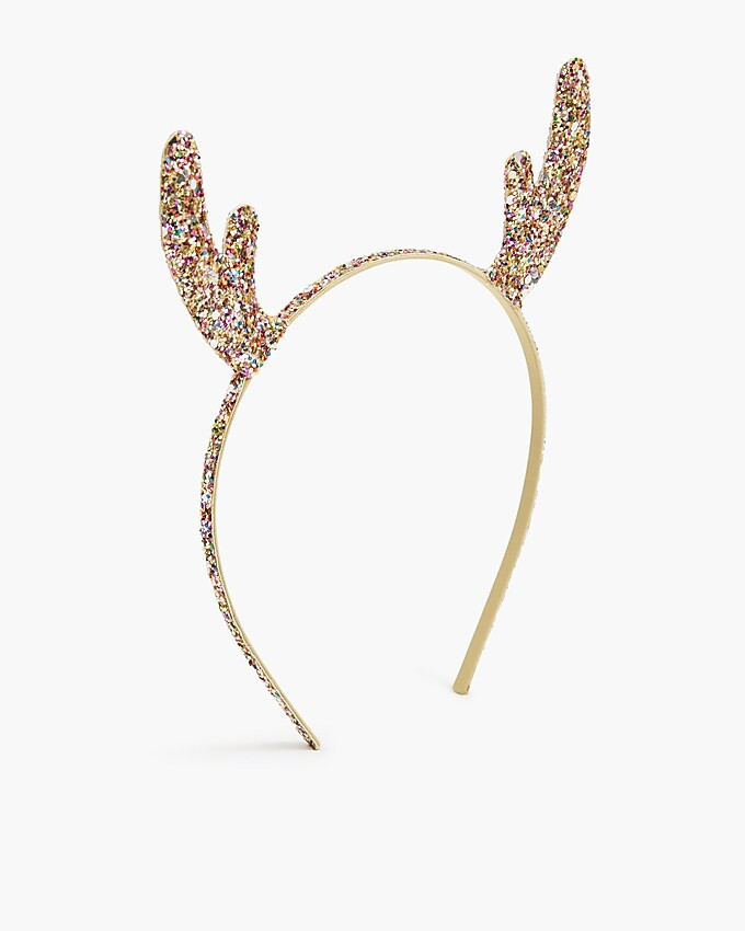 Girls' glitter antler headband | J.Crew Factory