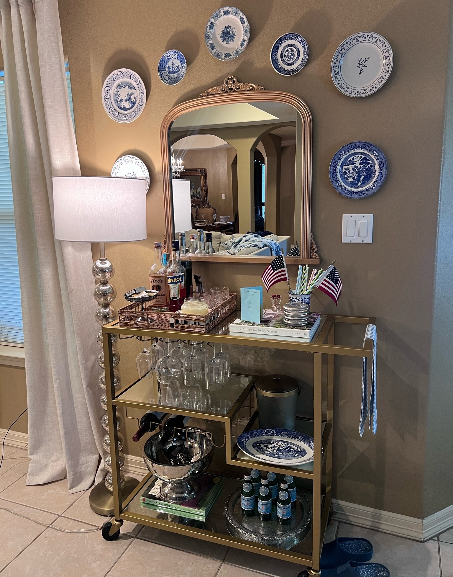 Large gold bar cart
Grandmillenial 
Decor

#LTKHome #LTKSaleAlert #LTKSeasonal