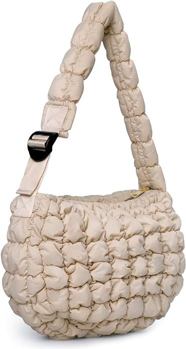 NAARIIAN Puffer bag Lightweight Quilted Tote Bags Puffy shoulder bag for Women Crossbody purse Pa... | Amazon (US)