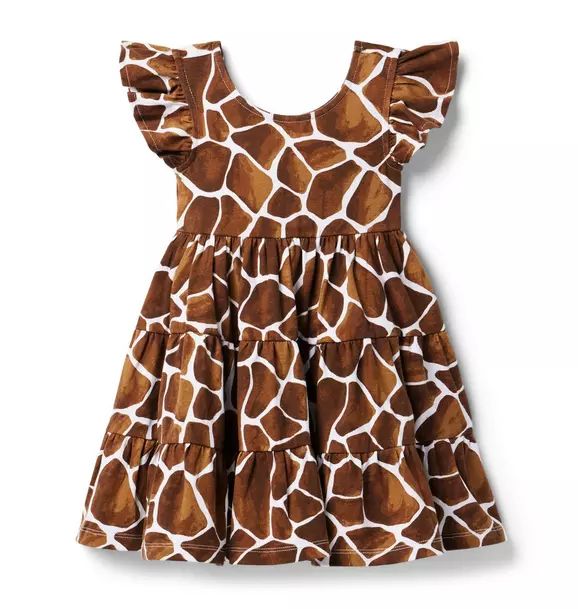 Giraffe Flutter Sleeve Dress | Janie and Jack