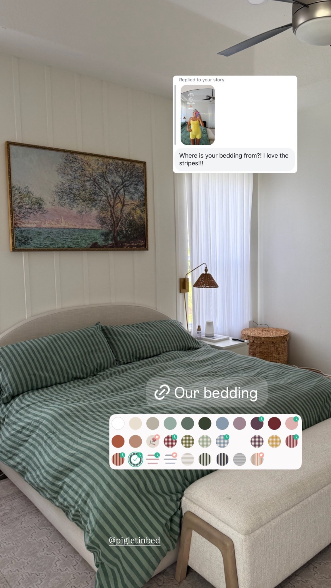 I love our cozy bedroom sm ☁️ 