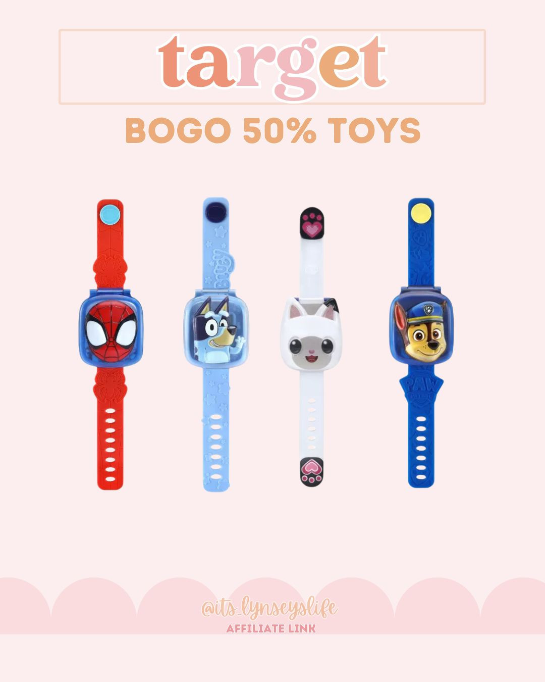 Target BOGO 50% Off Toys- Watches 

Spiderman | Bluey | Gabbys Dollhouse | Paw Patrol | Gift Guide | Kids Gift Guide | Target Sale | Target Toys  

 #LTKGiftGuide #LTKSaleAlert #LTKKids