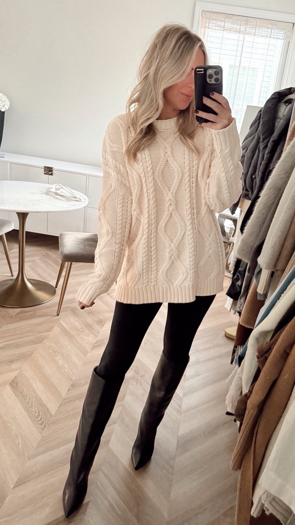 Wore this Amazon sweater last night! So cute with jeans too! I did medium for oversized fit- same leggings and had to do a quick outfit swap! ✨💕

Leggings: small 

Winter outfit. Amazon fashion. Amazon sweaters. Sweater. Boots. Winte

#LTKgrwm #LTKootd #LTKFindsUnder50