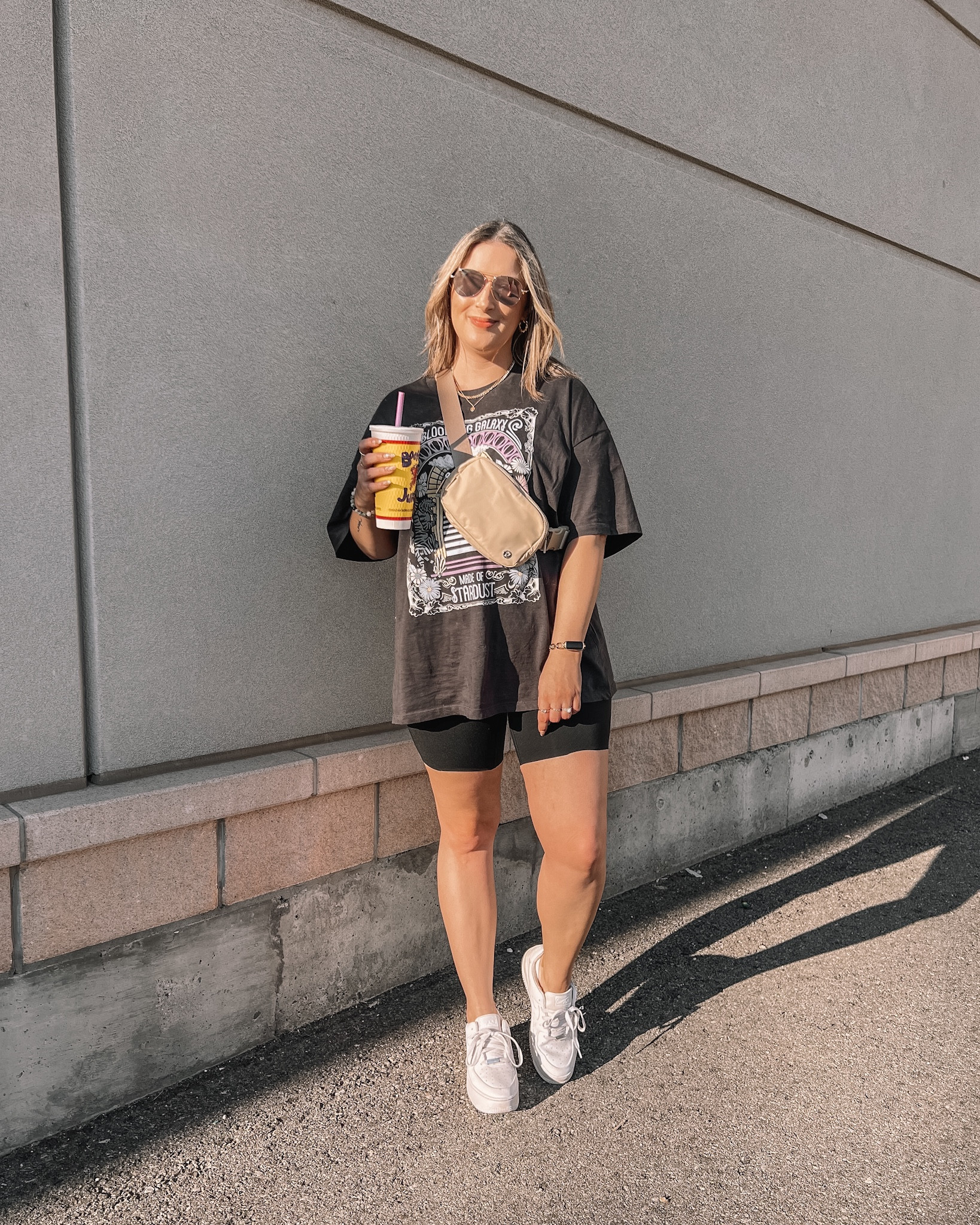 Black bike shorts outfit discount