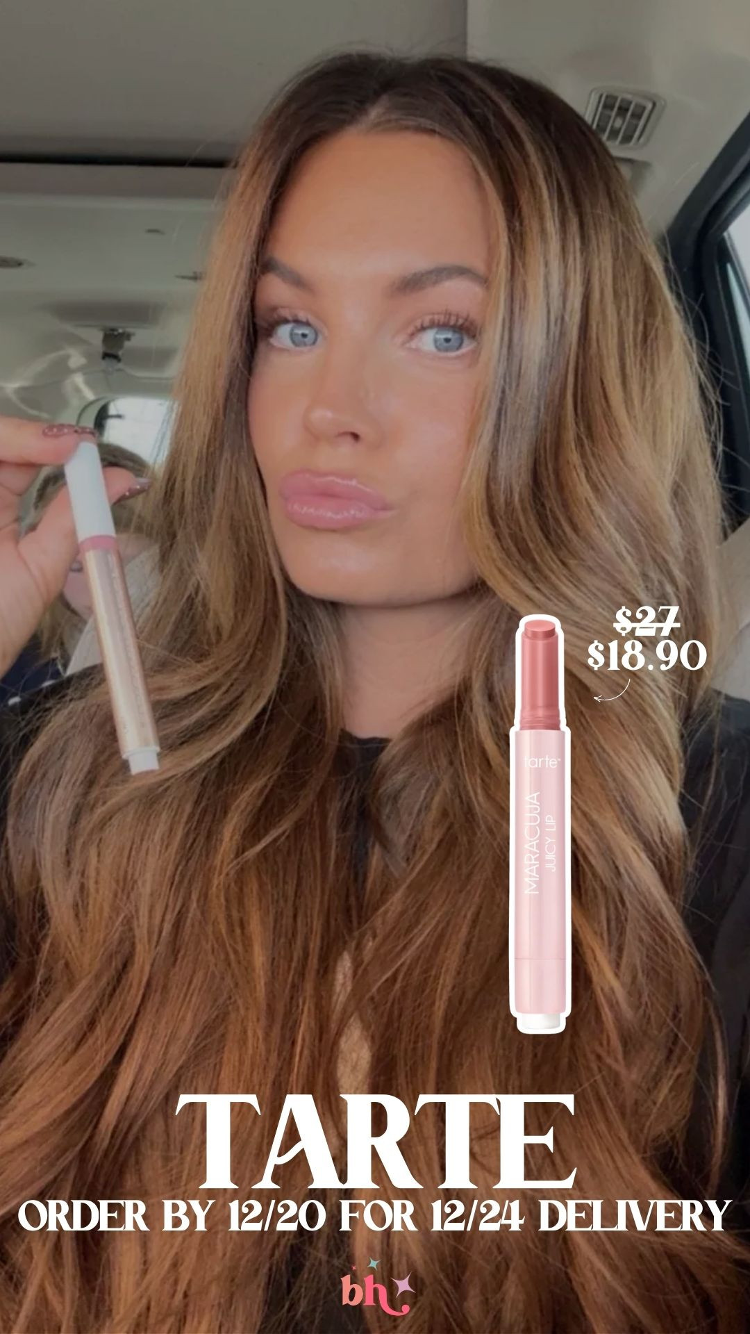 Order from Tarte by 12/20 to get your gifts by 12/24! Maracuja juicy lip is on sale for $18 right now! 🤍

makeup finds, gifts for her, sale alert, gift guide, tarte, gifts for sister, gifts for mom, britt horton 

 #LTKHoliday #LTKSaleAlert #LTKFindsUnder50