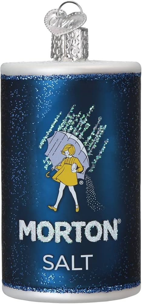 Old World Christmas Morton Salt Can Glass Blown Ornament for Christmas Tree | Amazon (US)