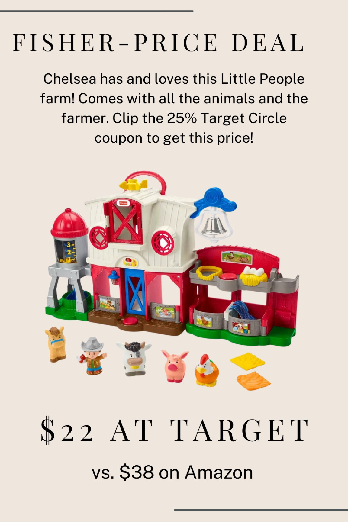 Fisher-Price Little People Farm on sale at Target! 

#LTKSaleAlert #LTKKids