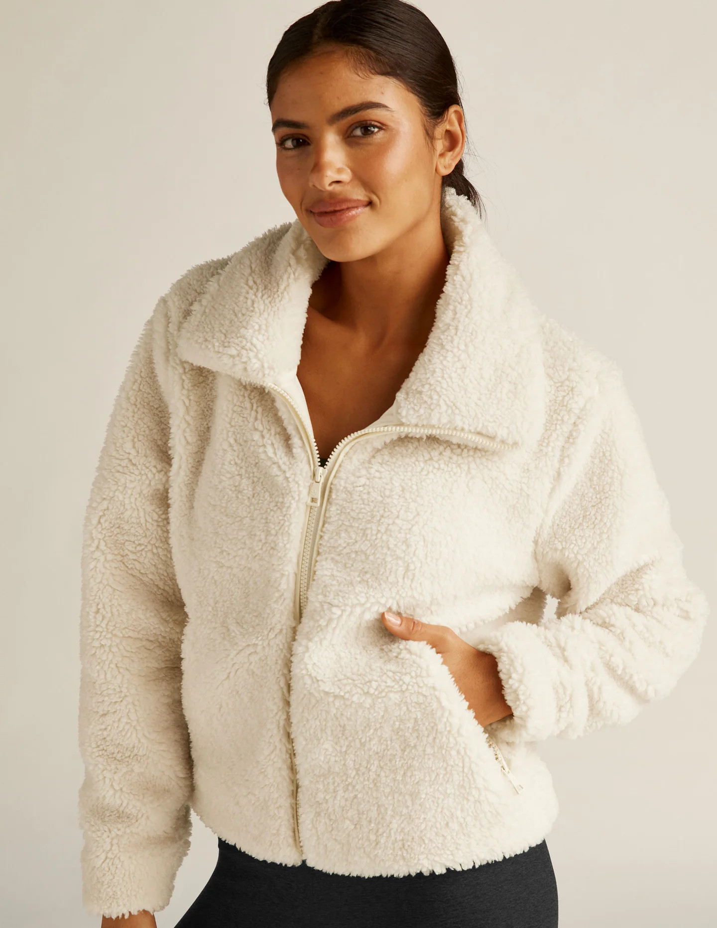 Moto Sherpa Jacket | Beyond Yoga | Beyond Yoga