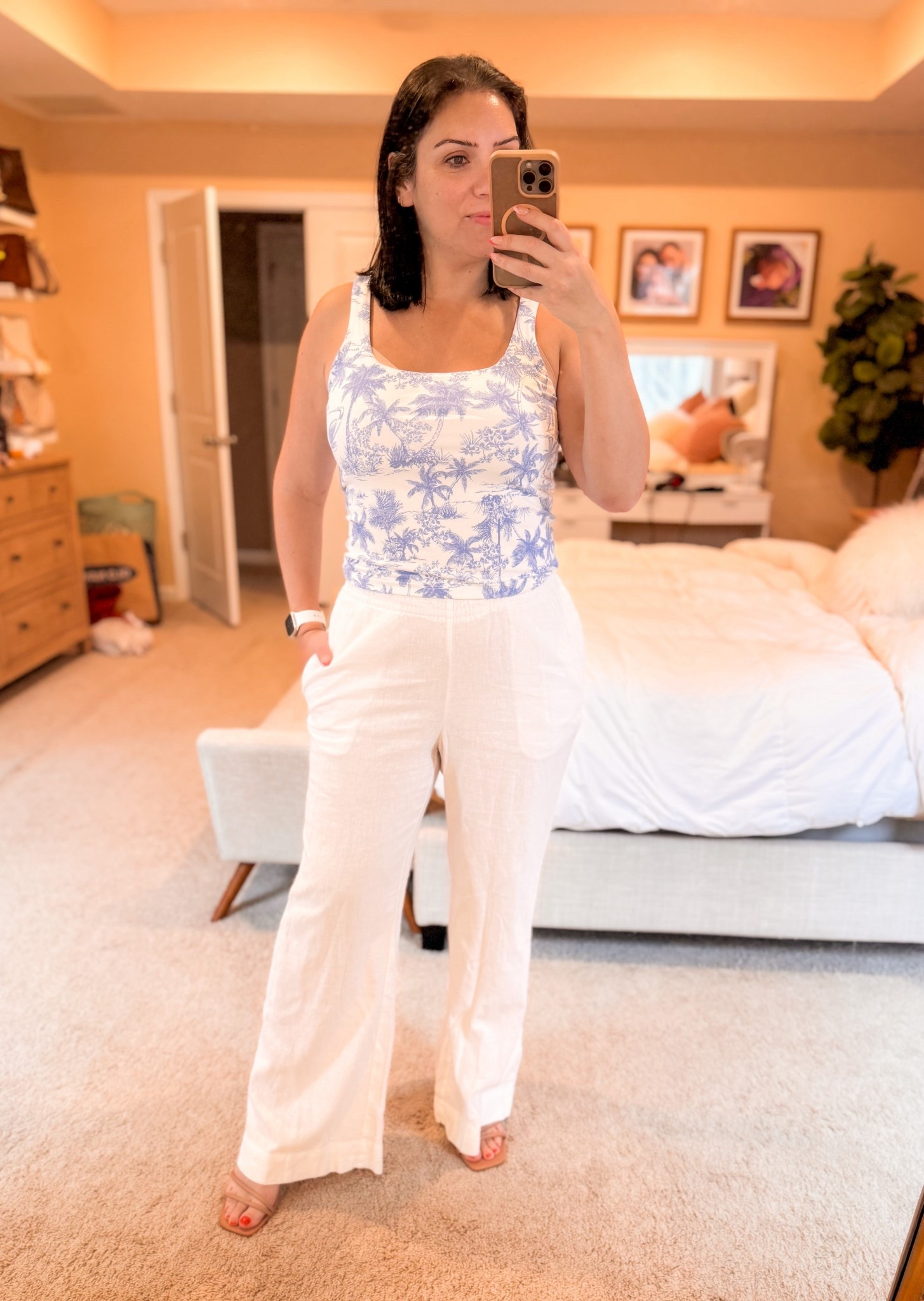 Wearing a size small tank and medium in shorts ✨ sandals fit tts and are soo comfy! 

Target style, target fashion, target fashion finds, spring break, resort outfit, resort wear, white shorts, sandals, white sandals, sandals 2026, white linen pants outfit, linen pants, white linen pants, Target finds, postpartum, mom outfit, postpartum outfits, resort vacation outfits, resort looks, spring fashion, spring 2026, spring outfit, spring outfits 

#LTKSeasonal #LTKMidsize #LTKootd