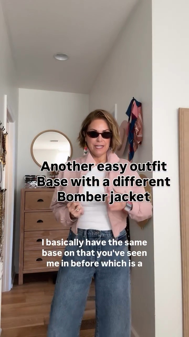 This base is amazing and can create so many outfits! This jacket is so affordable- all linked in my LTK shop and in my stories. OR COMMENT “Shop” and I will send you the link! #sundayootd #casualootd #springoutfits
