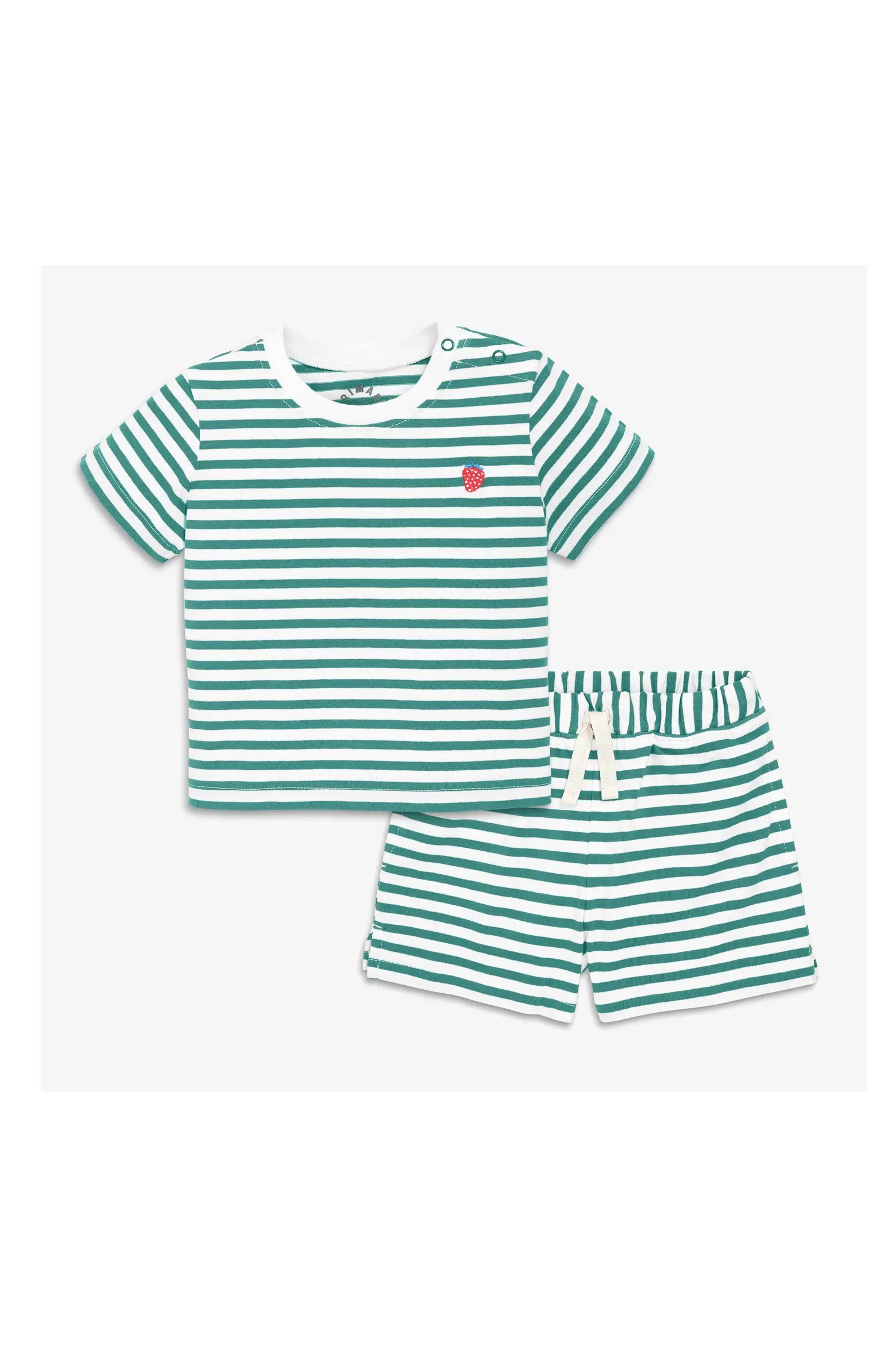 Baby Stripe Embroidered Set | Nordstrom | Nordstrom