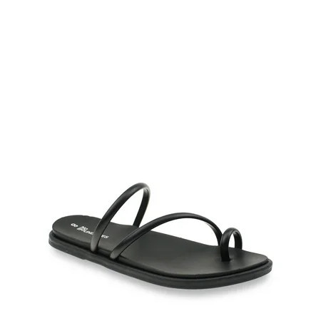 No Boundaries Strappy Toe Loop Sandals Women s | Walmart (US)