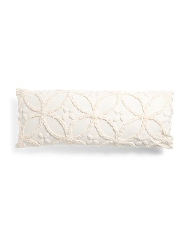 14x36 Tufted Towel Stitch Oversized Lumbar Pillow | TJ Maxx