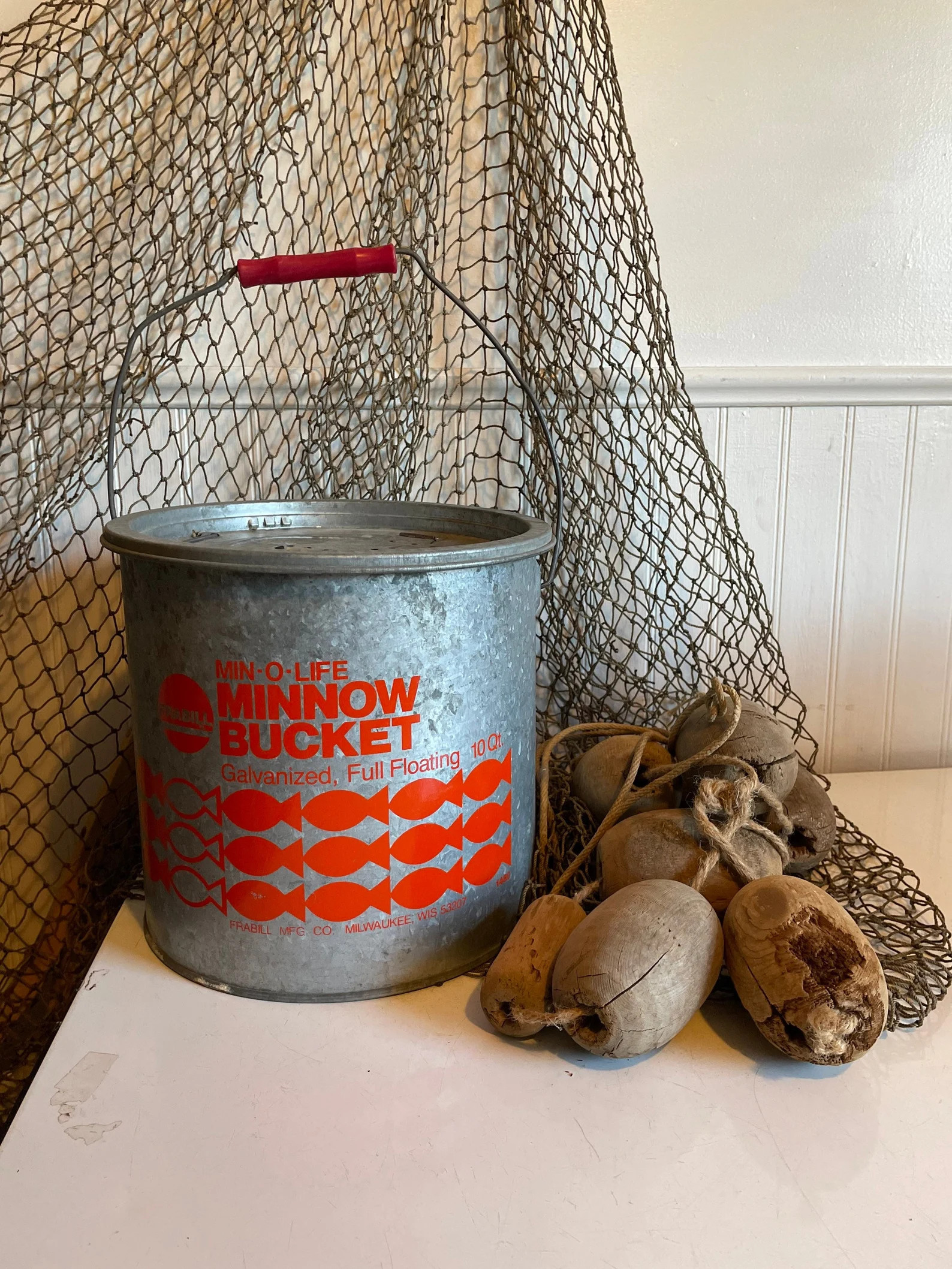 Red Minnow Bucket Fishing Rigging  Min-o-life Fly Fishing | Etsy | Etsy (US)