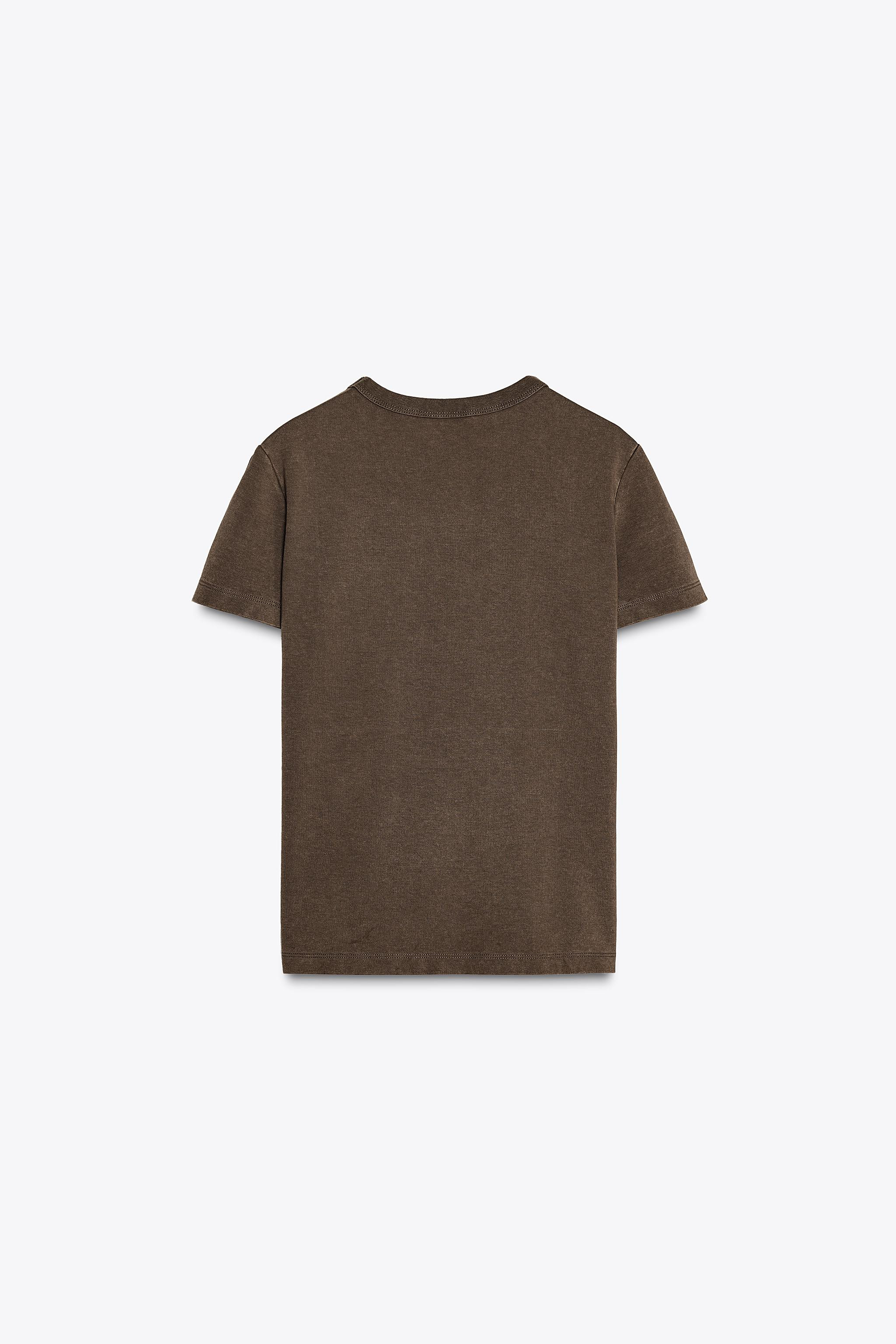 INTERLOCK SHORT SLEEVE T-SHIRT | Zara US