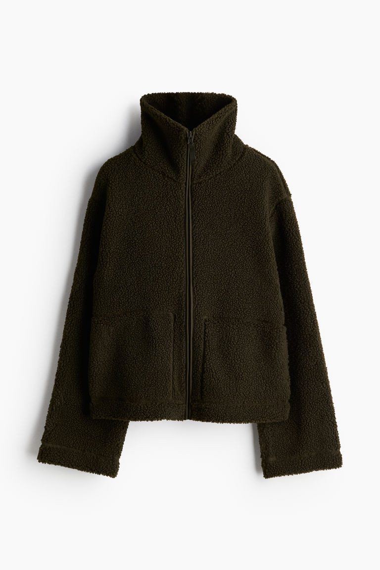 H & M - Teddy Bear Jacket - Green | H&M (US + CA)