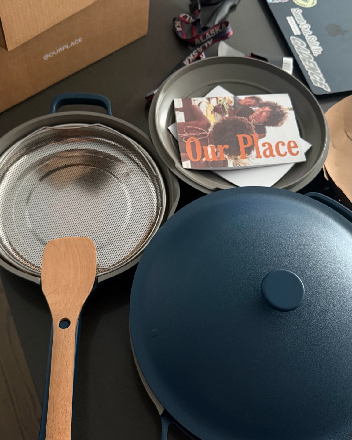 In my mindful kitchen

I’ve been using Our Place for more than 3 years.

Non-toxic, nonstick, oven-safe, and beautifully minimal. Lightweight.

I like the Always Pan 2.0 (this is the model name)  it truly replaces multiple pieces in the kitchen. It comes with a beechwood spatula and a steamer basket, which makes it even more practical.