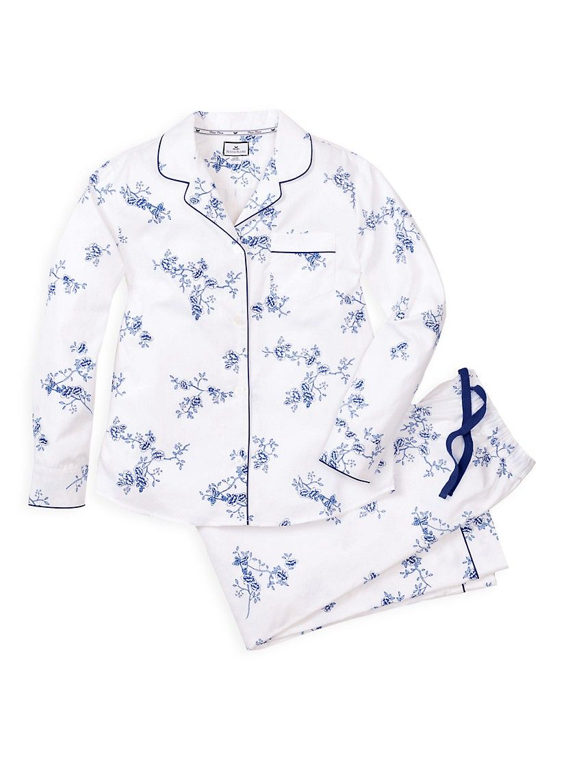 Indigo Floral Pajama Set | Saks Fifth Avenue