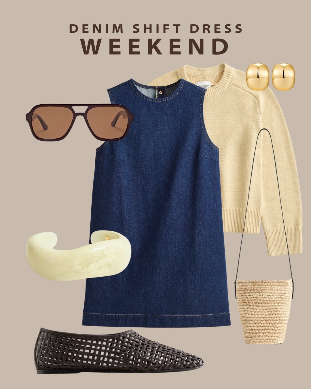 Denim shift dress casual outfit 

#LTKSeasonal #LTKFindsUnder100 #LTKShoeCrush