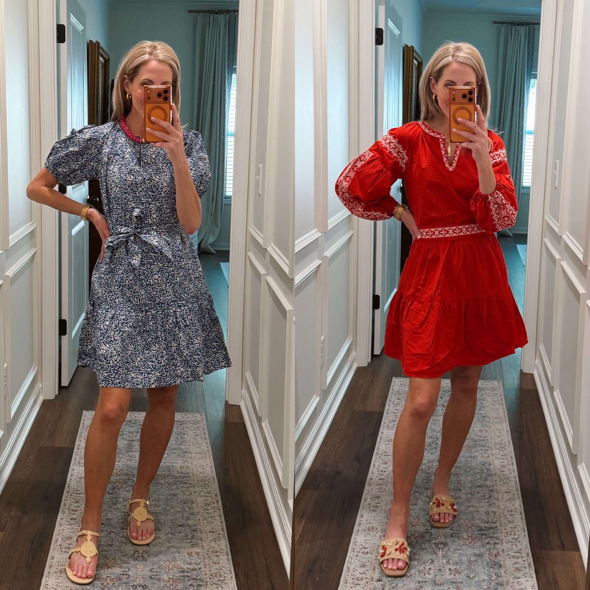 The blue dress is only $20 and the red dress is 35 wearing a size extra small in both… Each come in multiple colors

#LTKootd #LTKSeasonal #LTKOver40