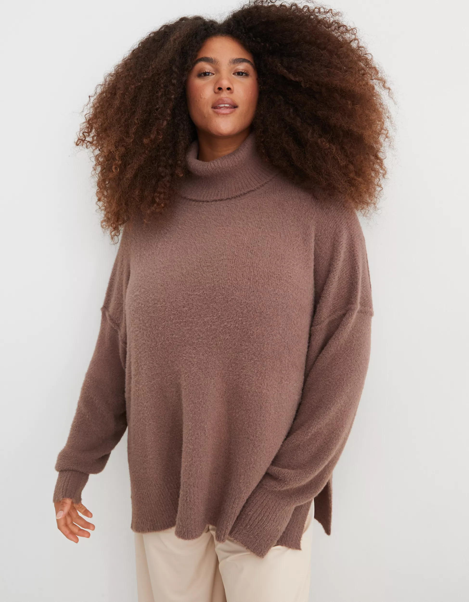 Aerie Buttercream Turtleneck Sweater | Aerie