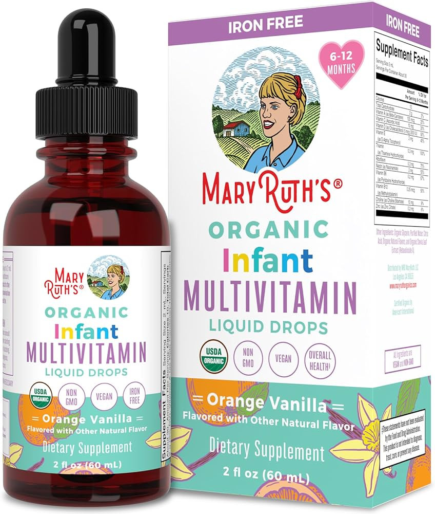 Multivitamin & Multimineral for Infants by MaryRuth's | USDA Organic | Sugar Free | Liquid Vitami... | Amazon (US)