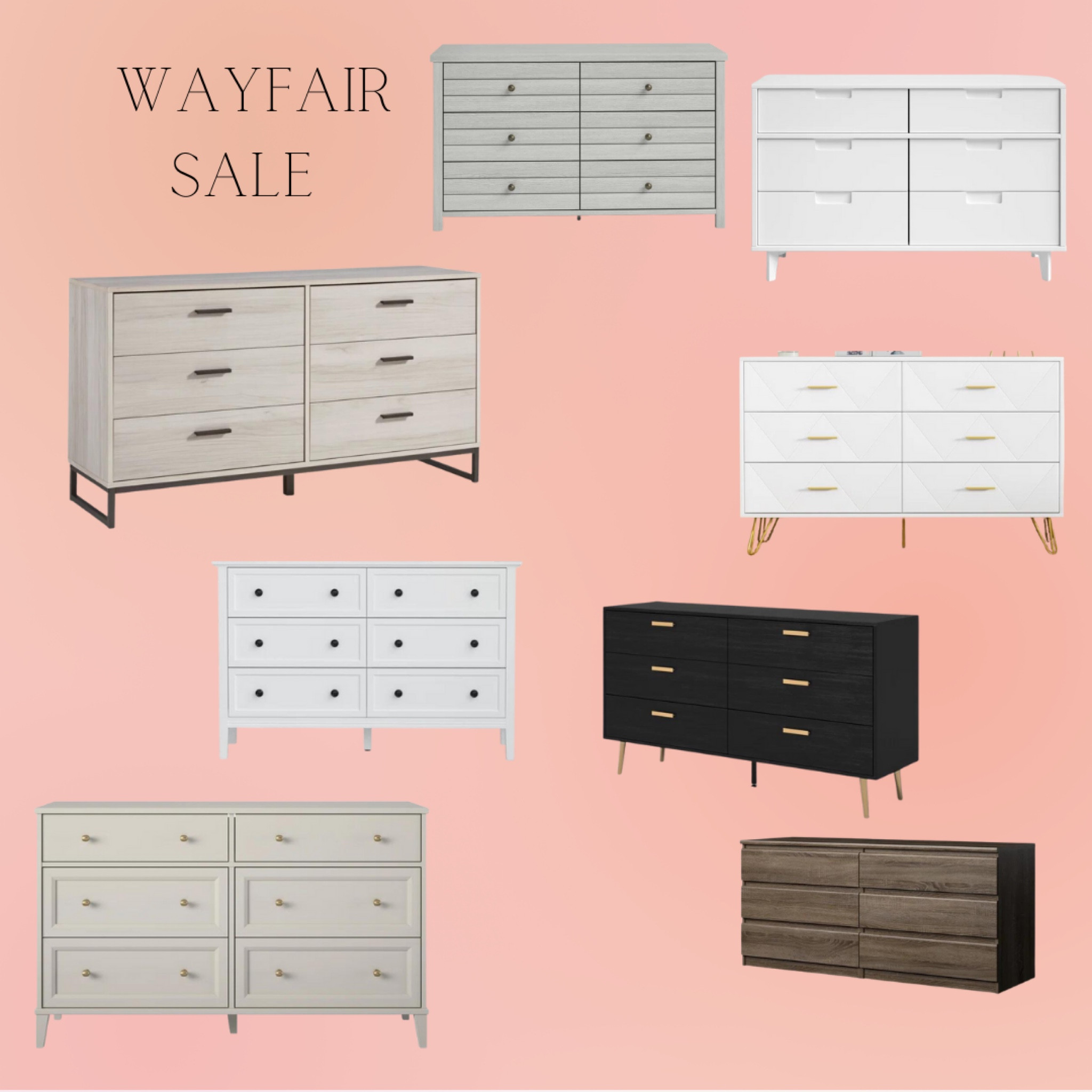 Wayfair dressers deals