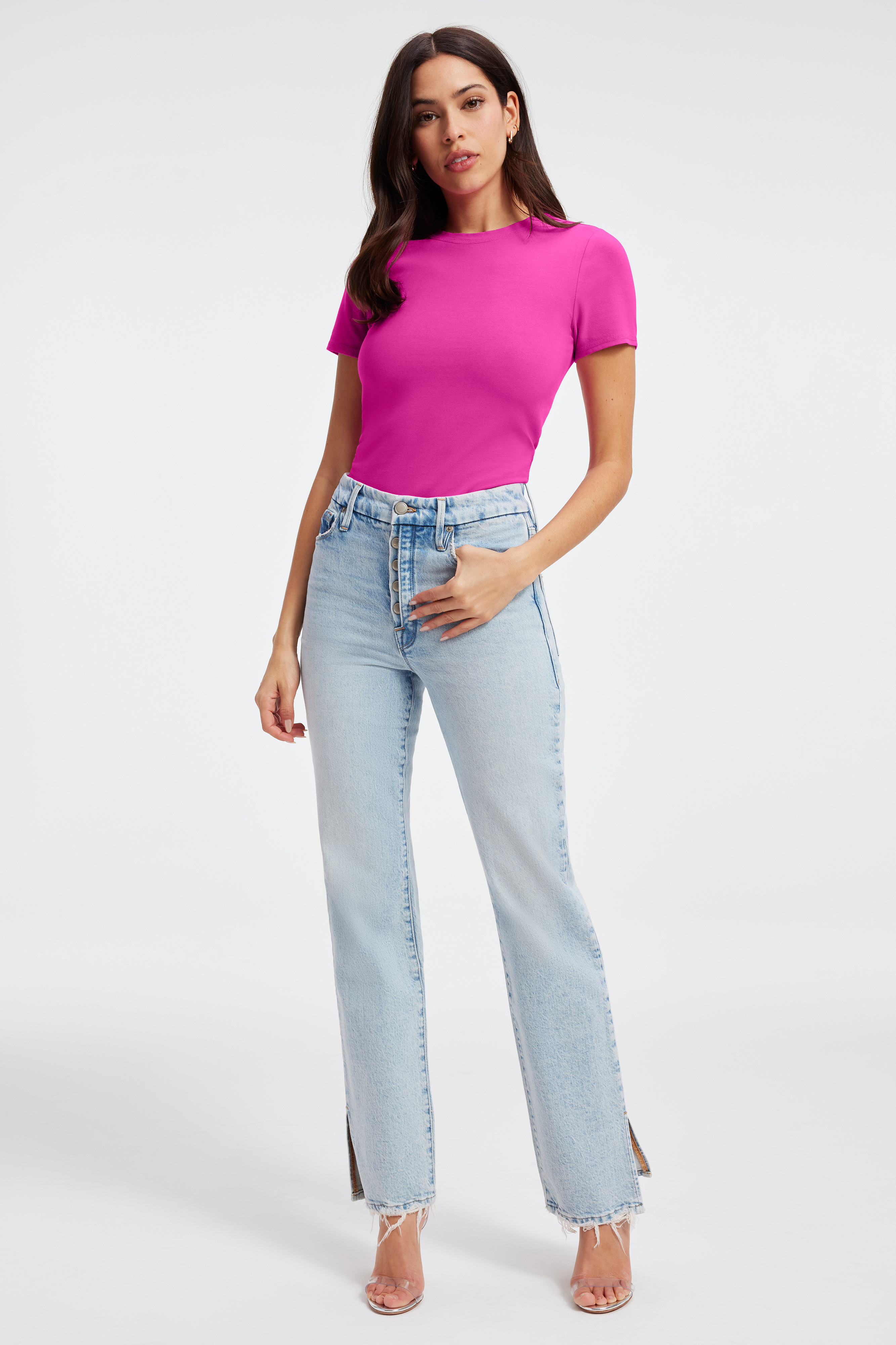 SUPER STRETCH BABY TEE | Good American