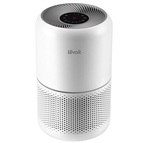 LEVOIT Air Purifier for Home Allergies Pets Hair in Bedroom, Covers Up to 1095 ft² by 45W High Torque Motor, 3-in-1 Filter with HEPA Sleep Mode, Remove Dust Smoke Pollutants Odor, Core300-P, White | Amazon (US)