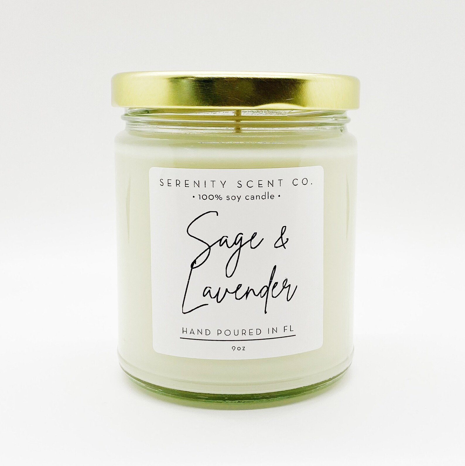 Sage & Lavender  | Handmade Soy Candle | 100% Soy Wax | Etsy (US)