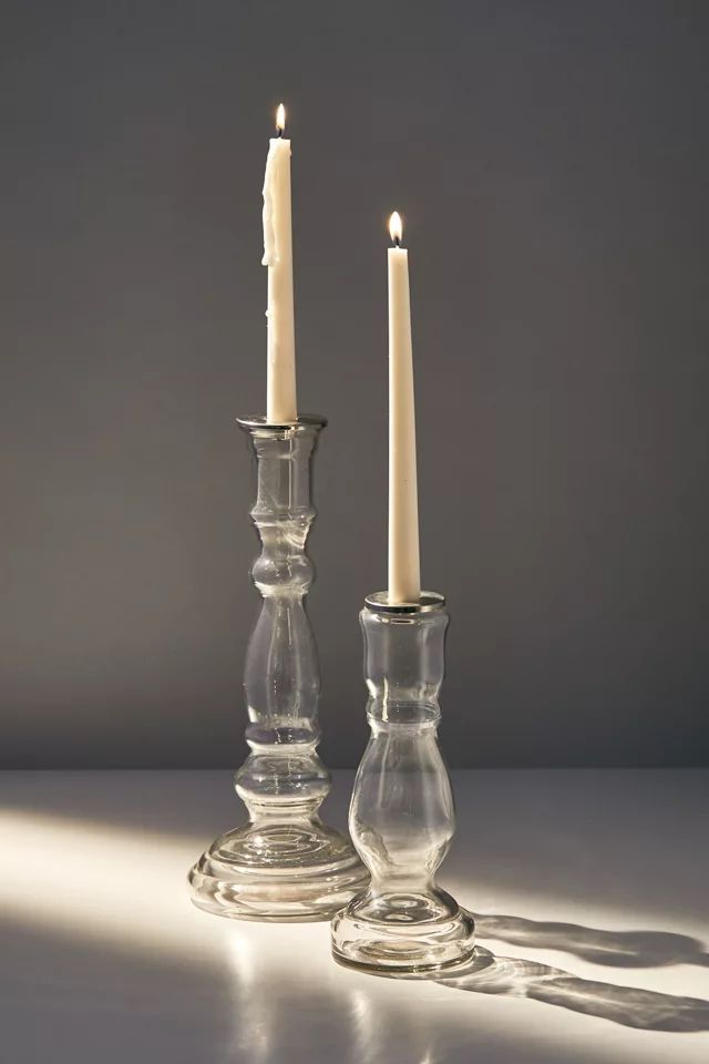 Glass Taper Candle Holder | Urban Outfitters (US and RoW)