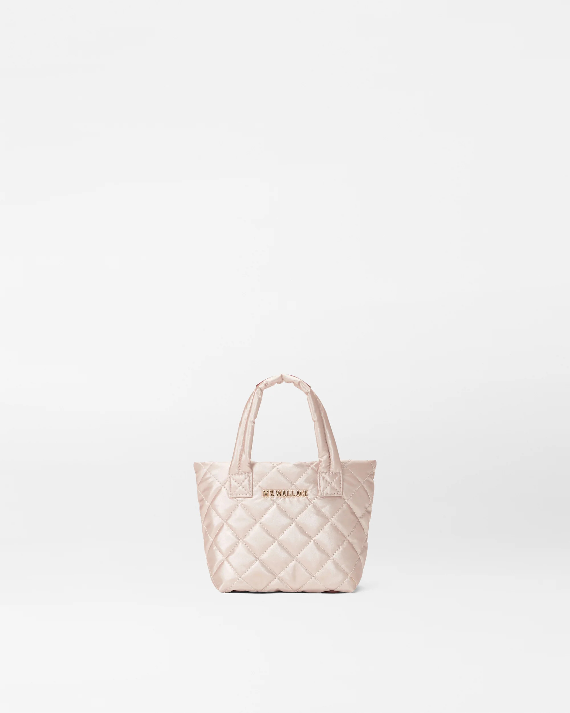 Pale Rose Gold Metallic Petite Metro Tote Deluxe | MZ Wallace