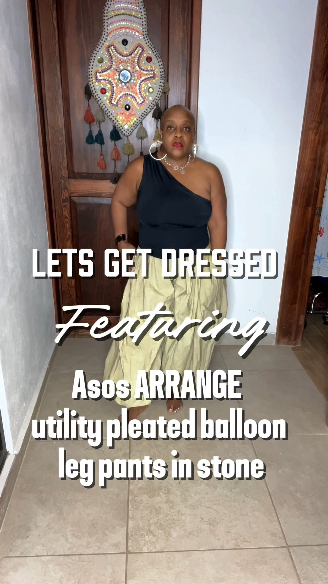 ARRANGE Utility Pleated Balloon Leg Pants (Stone) – ASOS

The exact pair I bought in this color is sold out—but they still have a couple left in black.

These pants right here? A whole moment.

I love a piece that makes the outfit without me having to do too much—and these definitely do that. The balloon shape gives it structure, but they’re still comfortable and easy to wear.

You can dress these up with a heel or keep it casual with sneakers or sandals. Either way, they’re going to stand out.

Sizing note: I would size up. The bottom has that oversized balloon fit, but the waist runs small.

#LTKMidsize #LTKOver40 #LTKootd