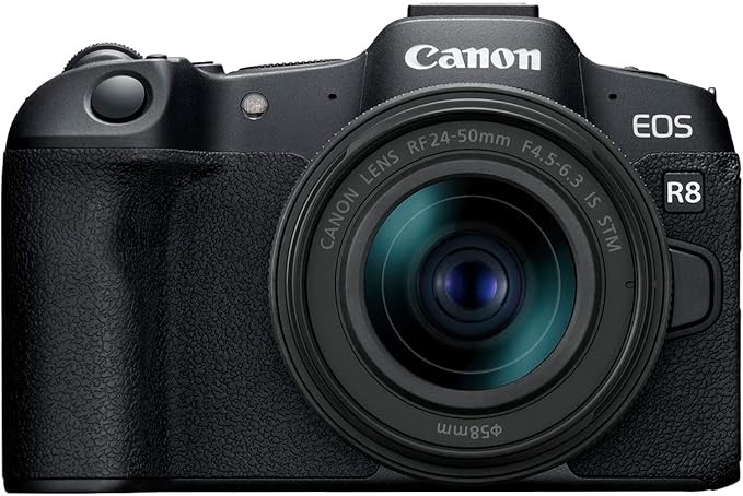 Canon EOS R8 Mirrorless Camera with RF 24-50mm f/4.5-6.3 is STM Lens | Amazon (US)