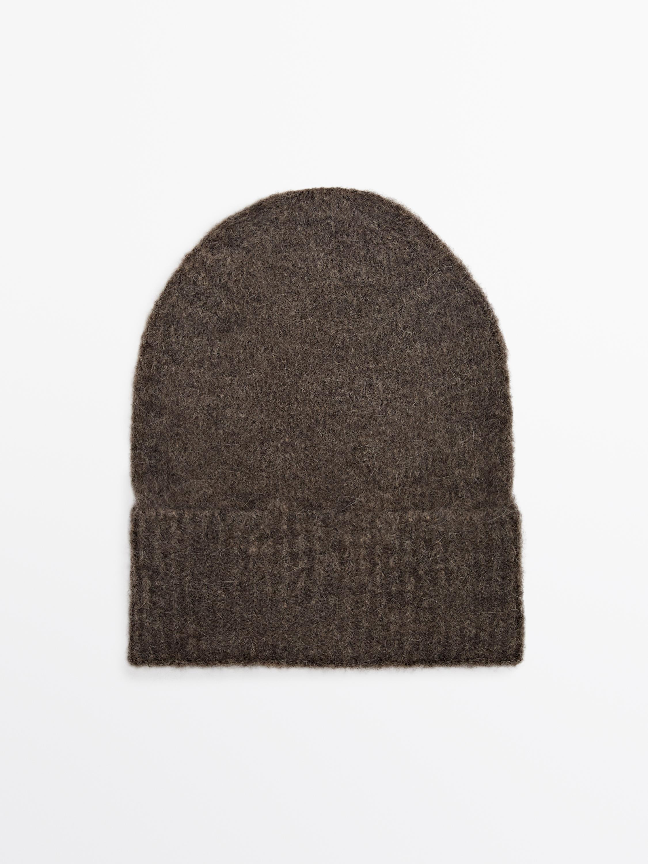 Chunky knit alpaca blend beanie | Massimo Dutti US