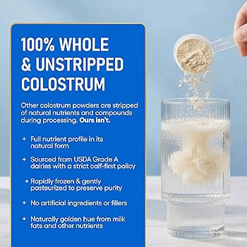 Physician's CHOICE Colostrum Gold Powder - First-Day Milking for Gut & Immune Support - Potent Ig... | Amazon (US)
