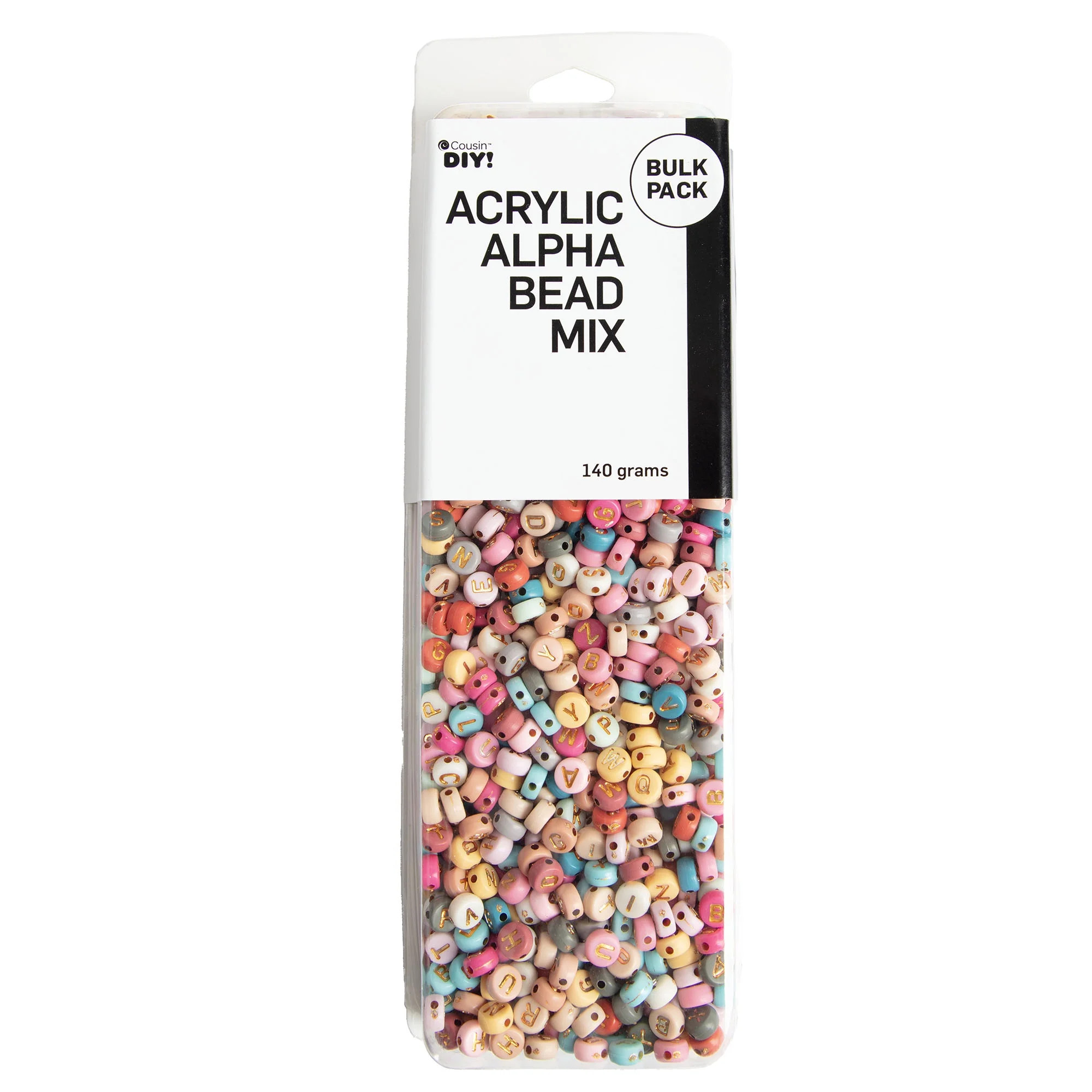 Cousin DIY Round Alpha Bead Mix-Muted Colors, Unisex for Adults and Teens, Model# 69994275, 140 G... | Walmart (US)