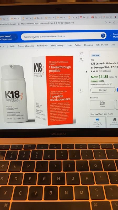 Amazing deal on K18 hair treatment with the Walmart Beauty Glow Up Event!

#LTKbeauty #LTKsalealert