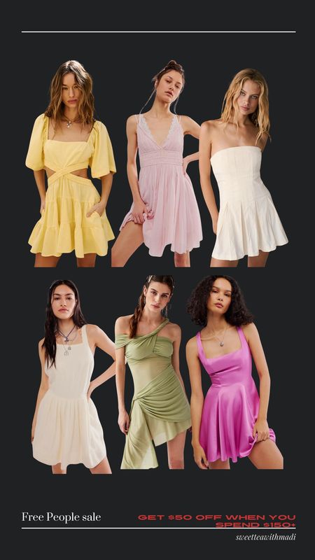 Free People sale so I rounded up some dresses for you! 

Get $50 towards a future purchase when you spend $150+!

Free people sale, spring dresses, boho dresses, spring mini dresses, vacation outfits, Europe outfits, sweetteawithmadi, Madi messer 

#LTKSeasonal #LTKstyletip #LTKsalealert