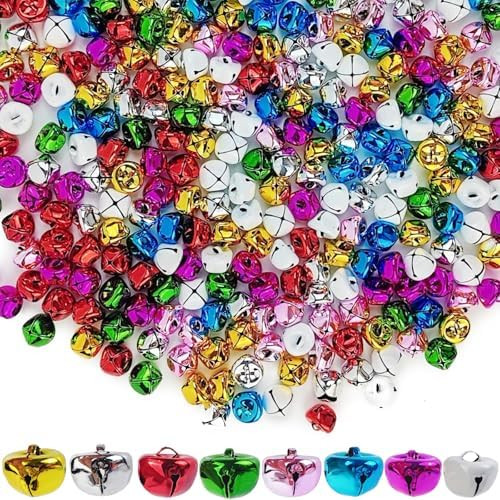 TIHOOD 128PCS 0.6inch Jingle Bells 3/5Inch Craft Bell Bulk for Christmas Home and Pet Decorations... | Amazon (US)