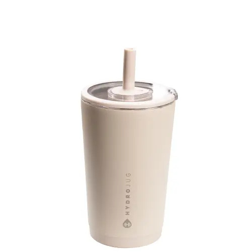HydroJug Everyday Tumbler - Ceramic-Lined Insulated Tumbler with Straw and Soft-Touch Lid, Cup Holder Friendly in Dune at Nordstrom, Size Medium | Nordstrom