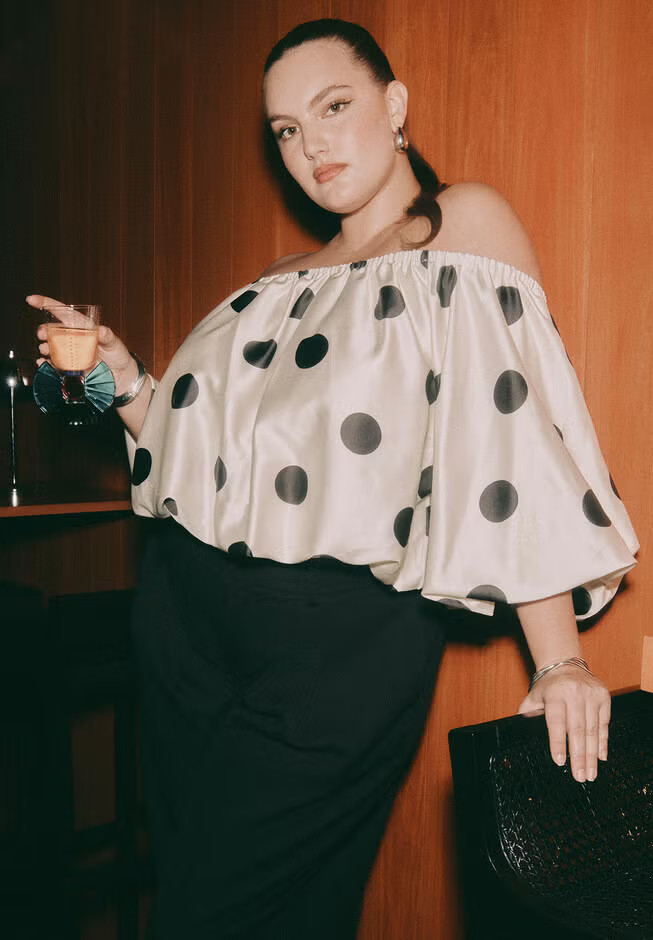 Satin Bubble Top | Eloquii