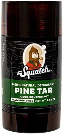 Dr. Squatch Natural Deodorant for Men – Odor-Squatching Men's Deodorant Aluminum Free - Pine Ta... | Amazon (US)