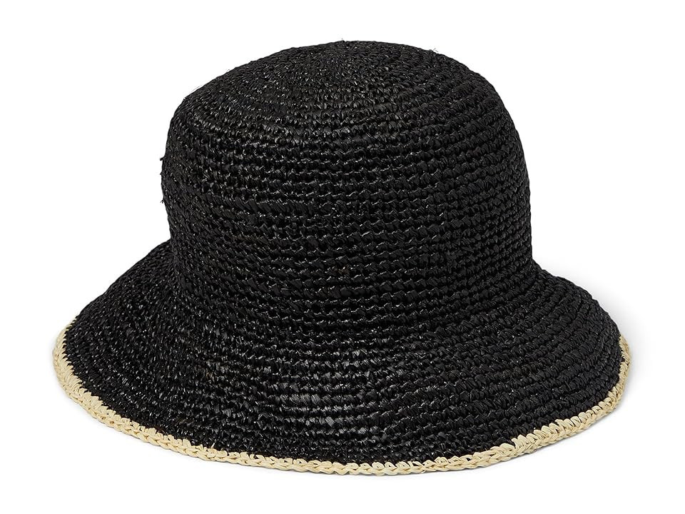 L*Space Isadora Women's Hat Caps Black/Cream, Raffia | Zappos