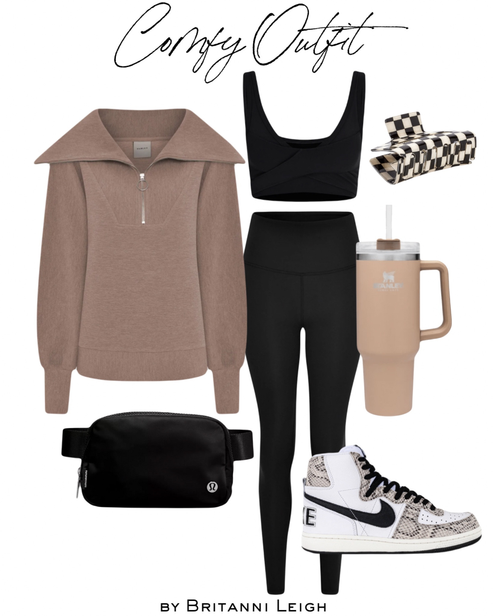 Comfy outfit, pullover, Varley, leggings, sports bra, Nike, sneakers, Lululemon belt bag, Lululemon, belt bag, Stanley mug, Stanley cup

#LTKSeasonal #LTKGiftGuide #LTKHoliday