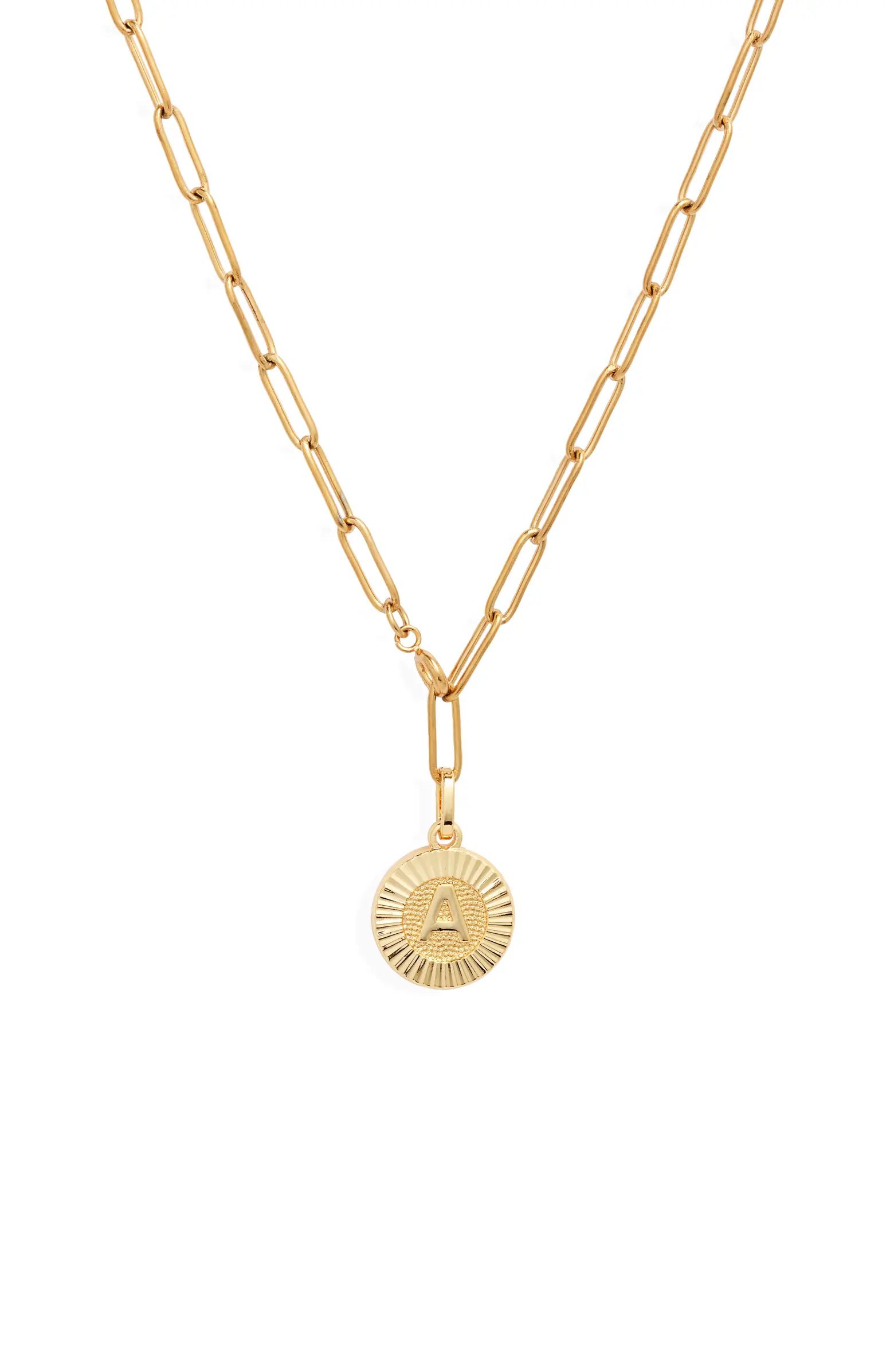 Bracha Initial Medallion Y-Necklace | Nordstrom | Nordstrom
