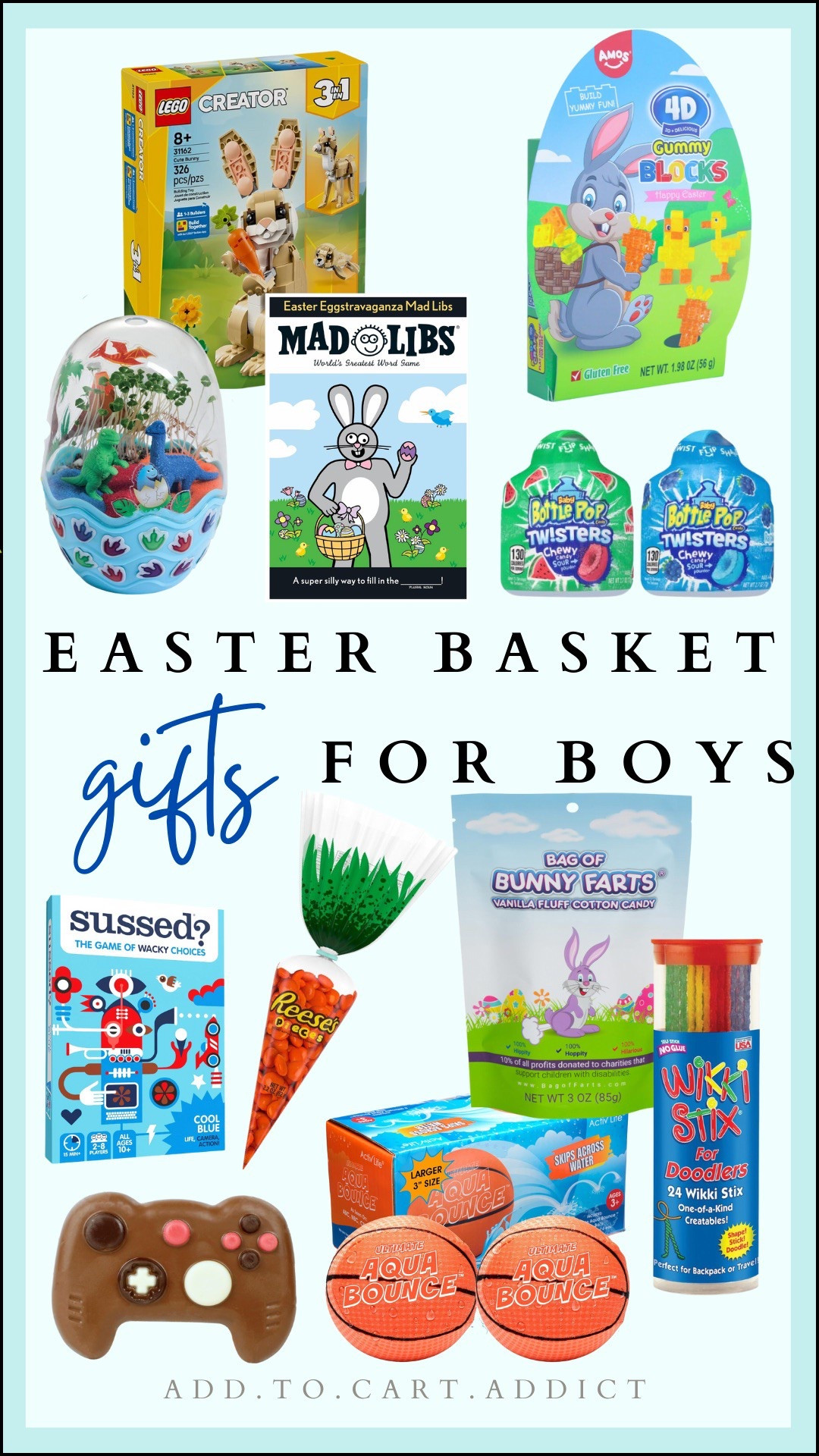 Boys Easter basket stuffers! Teen boy gifts, tween boy gift ideas, Easter basket ideas 