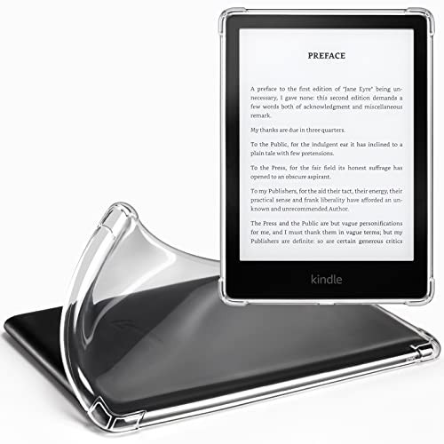 CoBak Clear Case for All-New Kindle Paperwhite 11th Gen 2021 & Signature Edition(6.8") - Lightweight, Scratch-Proof Silicone Back Cover, Clear | Amazon (US)
